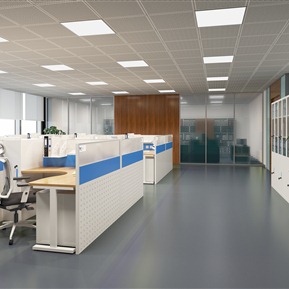 现代 公共办公区 员工区