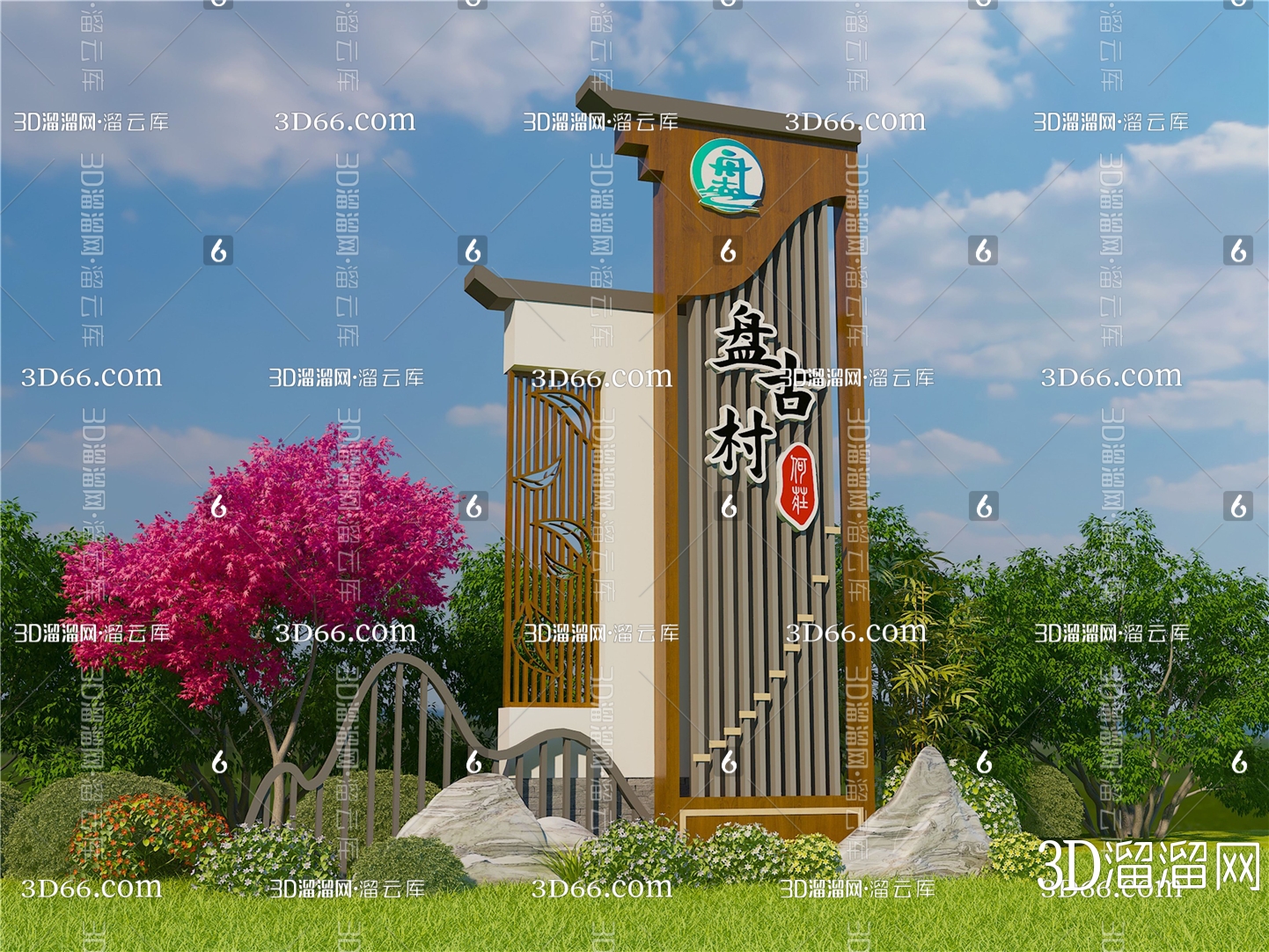 【标识牌3D模型下载】-标识牌3D模型素材下载_3D溜溜网-花瓣网