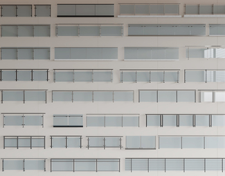 现代 护栏 玻璃护栏 玻璃栏杆