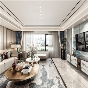 新中式 客餐厅 客厅