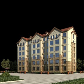 欧式 住宅楼 西班牙洋房多层住宅