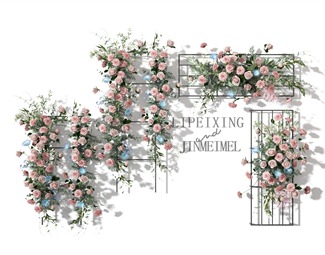 现代 植物墙 花艺墙饰