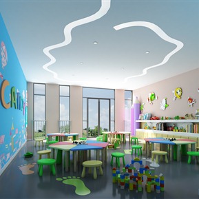 现代 幼儿园 教室