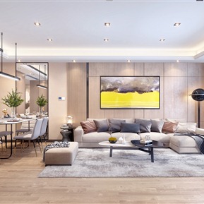 轻奢 客餐厅 客厅餐厅