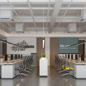 现代 公共办公区 多人办公区