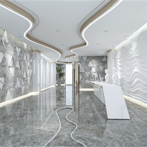 现代 大厅 公寓大厅