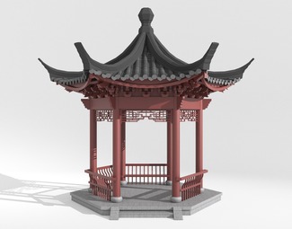 中式 亭子 古建亭子