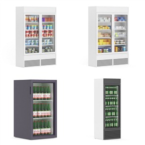 现代 冰箱 超市 冰柜 饮料