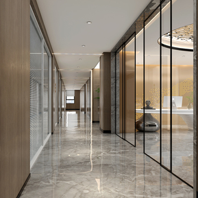 现代 过道 公司办公室过道