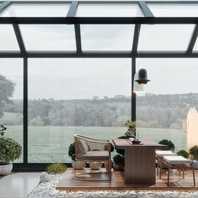 现代 阳台 花园阳台