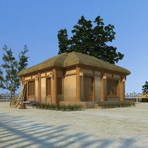 复古 房子 草房