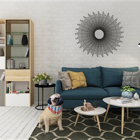 北欧 沙发茶几组合 沙发装饰柜组合