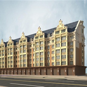 欧式 住宅楼 建筑住宅高层