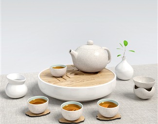 新中式茶具摆件组合
