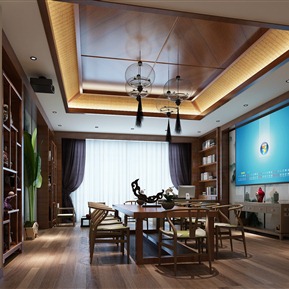 新中式 办公室 会议办公室