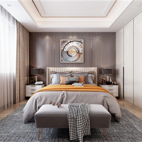 轻奢 卧室 主卧