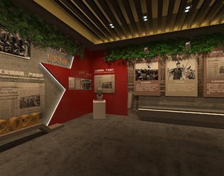 现代 展厅 红色革命展厅博物馆雕塑党建历史