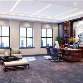 新中式 办公室 经理办公室