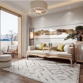 新中式 客厅 休息区