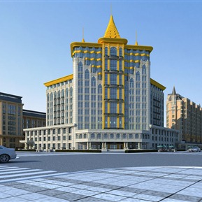 欧式 住宅楼 酒店 养老院 住宅洋房别墅规划