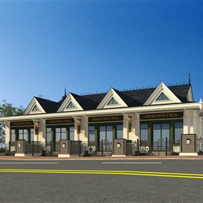 欧式 商业楼 别墅商业