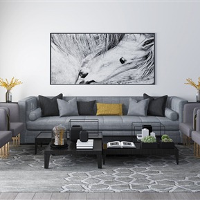 现代 沙发茶几组合  沙发组合