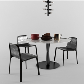 现代 餐桌椅组合 桌椅组合