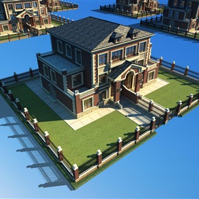 欧式 双拼别墅 别墅