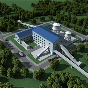 现代 厂房 煤厂厂区