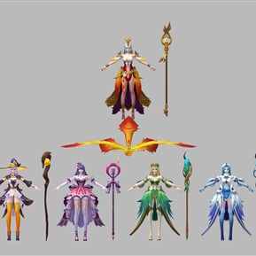 现代 游戏角色  王昭君