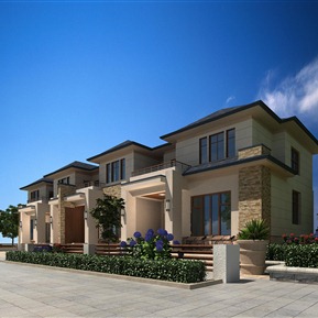 现代 联排别墅 别墅