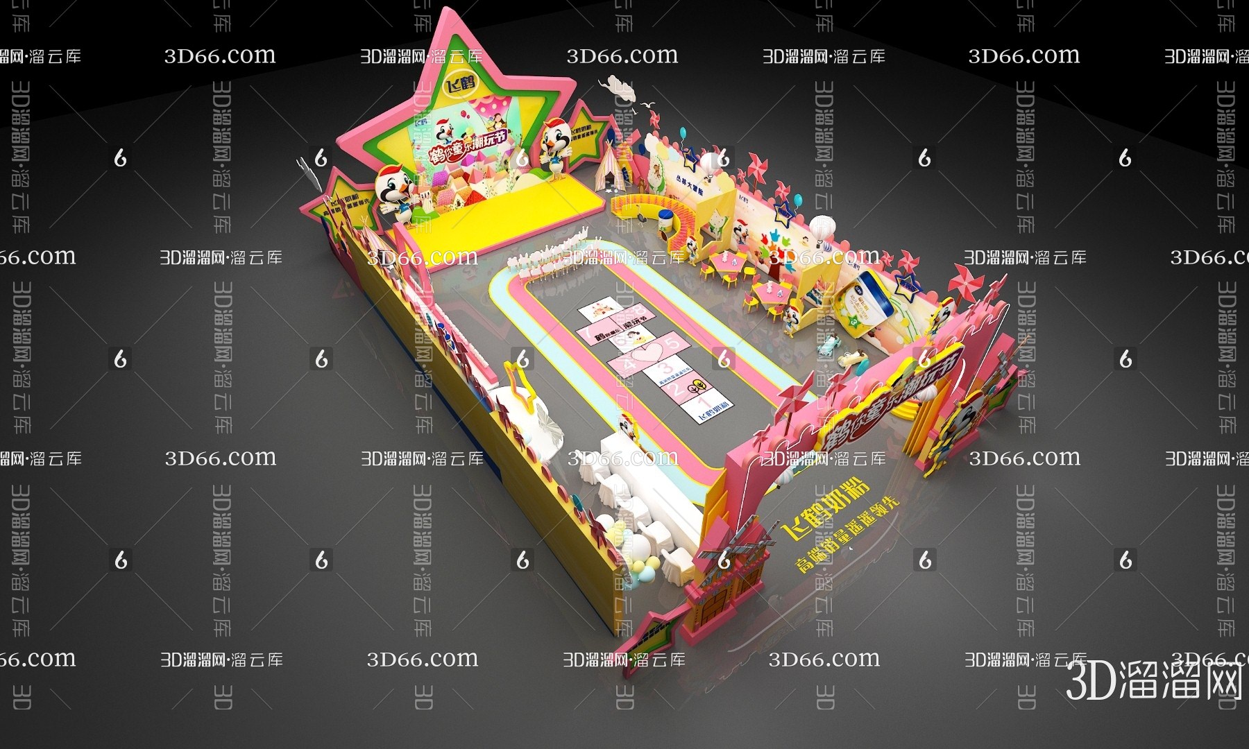 现代美陈3D模型下载-花瓣网
