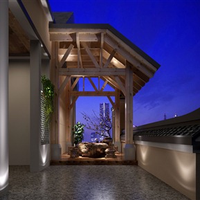 中式 露台 露台亭子