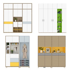 北欧 鞋柜 鞋柜衣柜组合