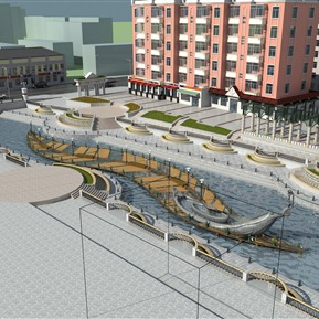 欧式 广场 景观广场