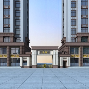 简欧 大门 大门入口