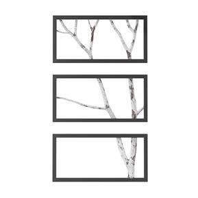 现代 植物画 装饰品树枝组合