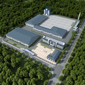 现代 厂房 厂区办公楼