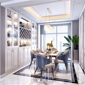 简欧 餐厅 简美餐厅