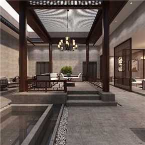 新中式 庭院 室外