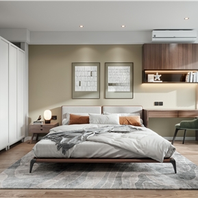 北欧 卧室 主卧室