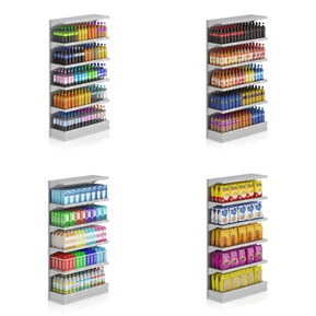 现代 货架 超市货架组合