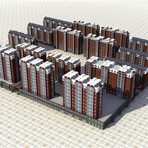 现代 住宅区 商业办公住宅楼