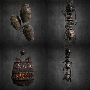 工业LOFT 异形吊灯