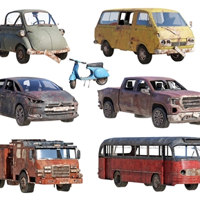 工业LOFT 汽车 报废车