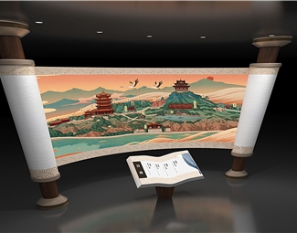 新中式 展墙 展厅