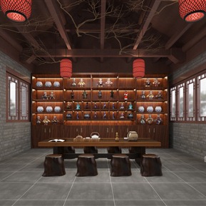 中式 展厅 阿新口味店