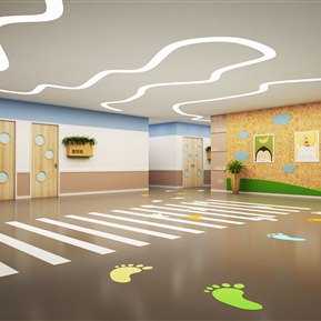 现代 幼儿园大厅 大厅