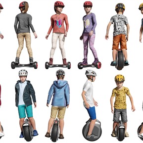 现代 儿童 男孩女孩平衡车