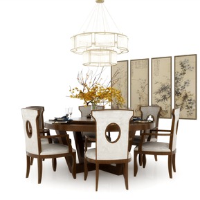 新中式 餐桌椅组合